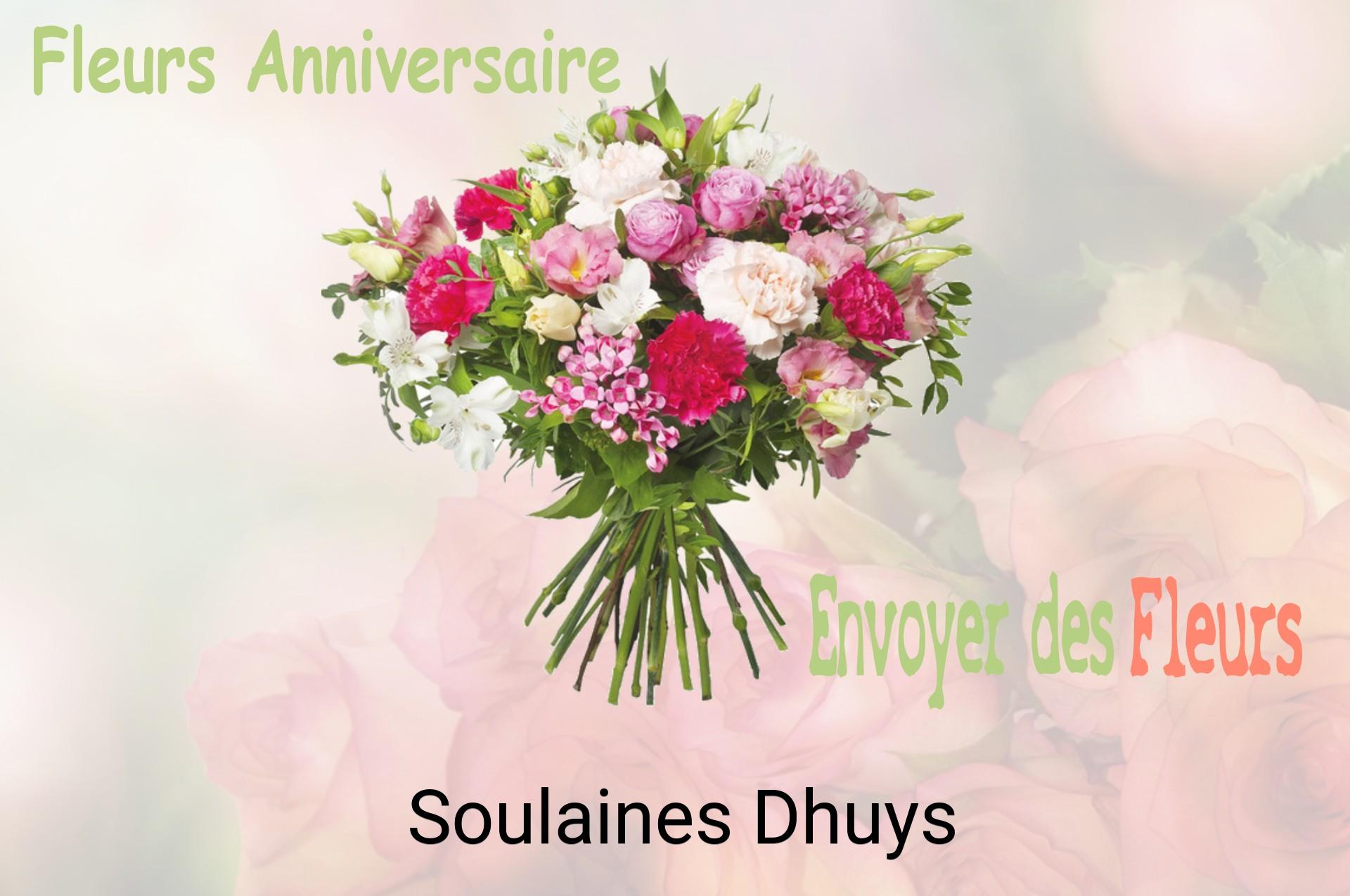 Bouquet de fleurs d’anniversaire livré à Soulaines-Dhuys