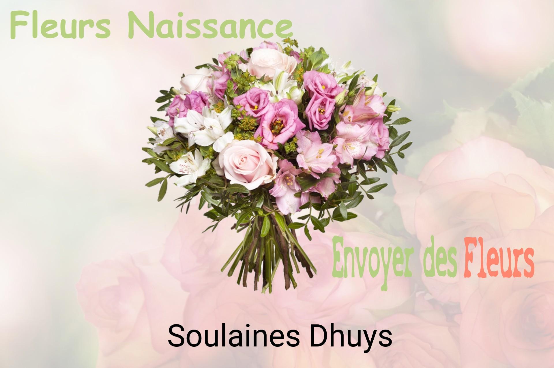 Bouquet de fleurs de naissance livré à Soulaines-Dhuys